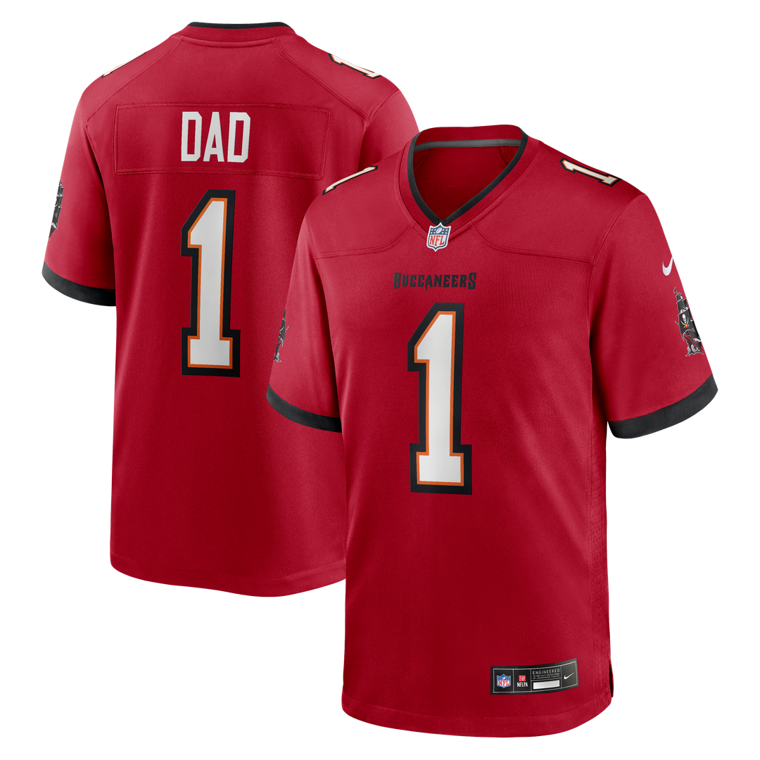 Men's Nike Tampa Bay Buccaneers Number 1 Dad Red Game NFL Jersey