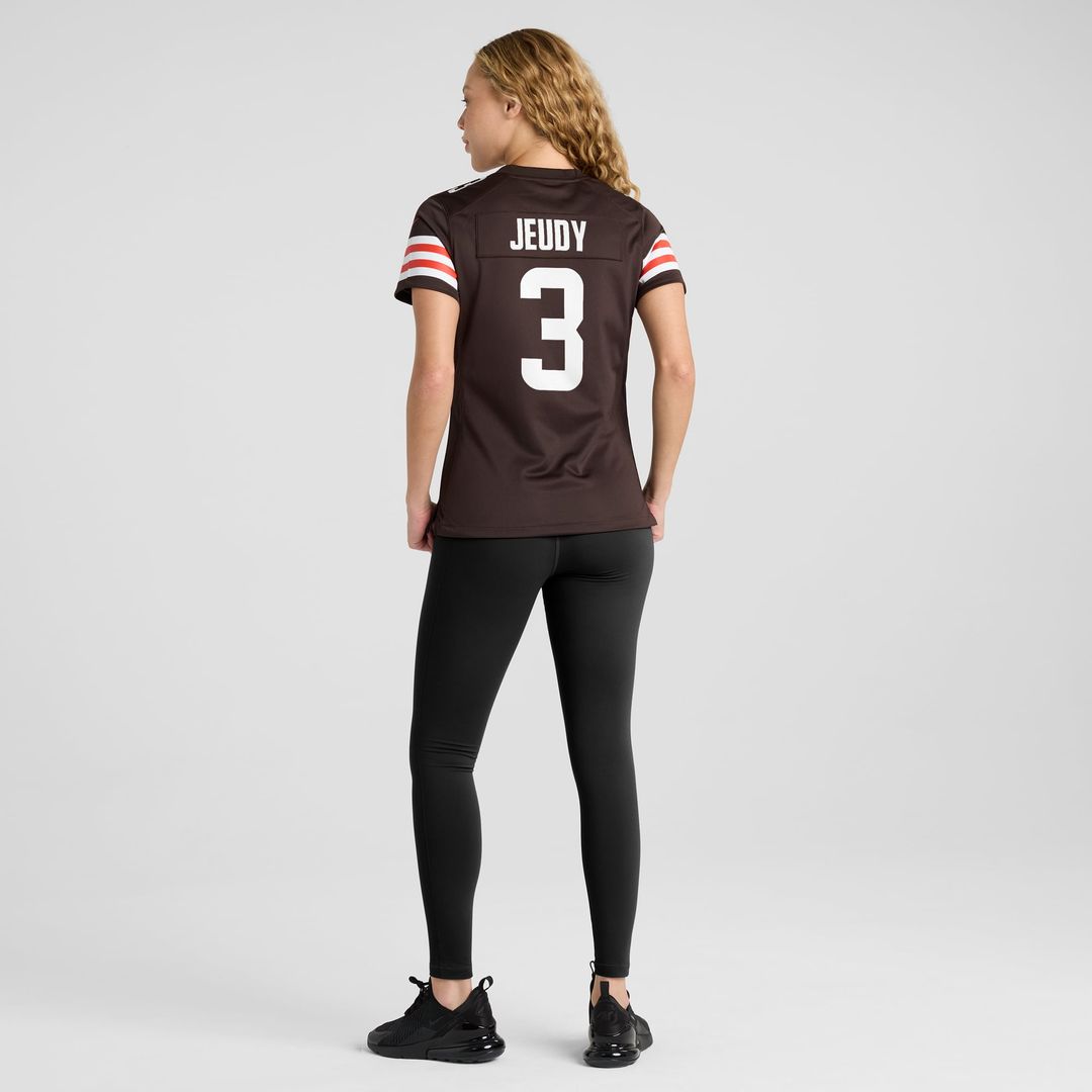 Women's Nike Cleveland Browns Jerry Jeudy Brown Game NFL Jersey
