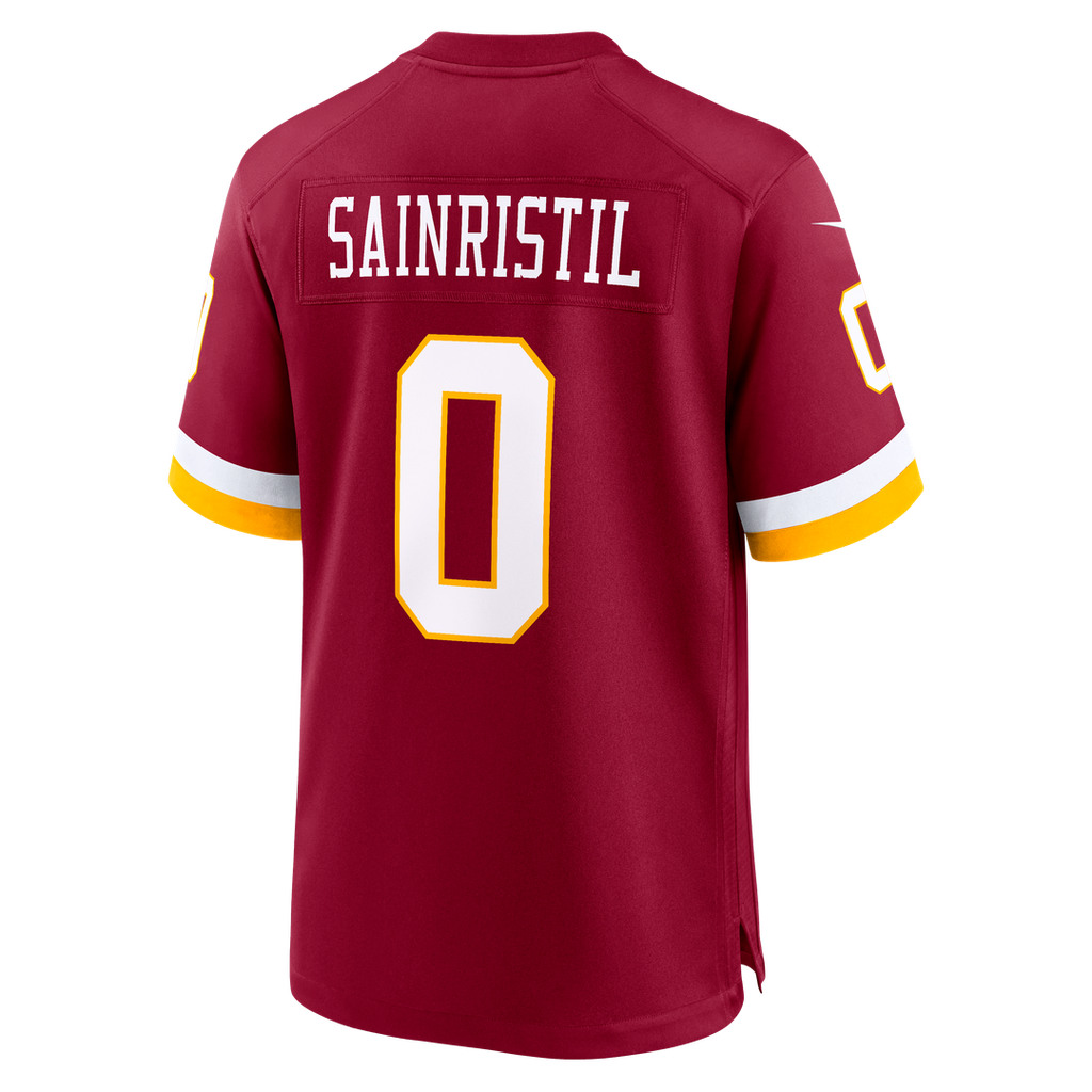 Men's Nike Washington Commanders Mike Sainristil Black Hail Raiser Alternate Game NFL Jersey