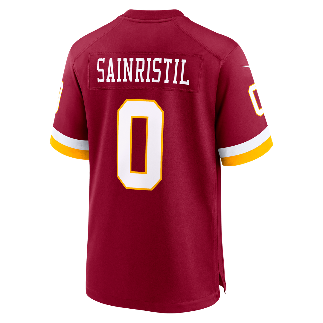Men's Nike Washington Commanders Mike Sainristil Black Hail Raiser Alternate Game NFL Jersey