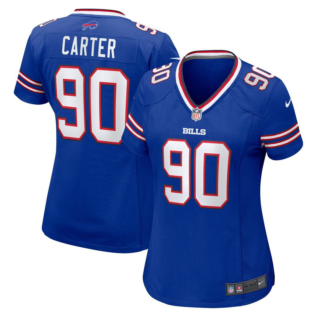 Women's Nike Buffalo Bills DeWayne Carter Royal Game NFL Jersey