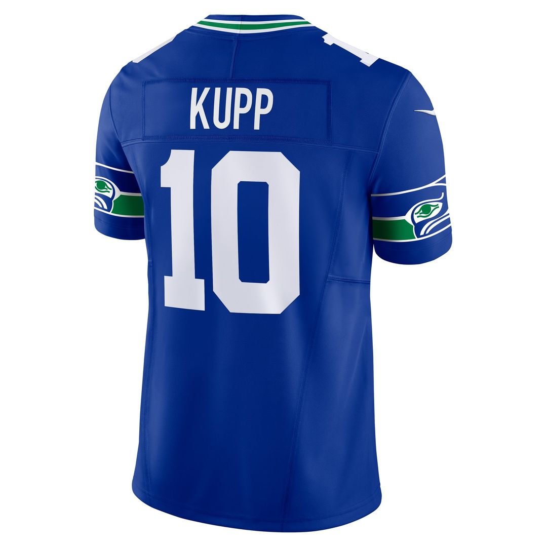 Men's Nike Seattle Seahawks Cooper Kupp College Navy Team Vapor F.U.S.E. Limited NFL Jersey