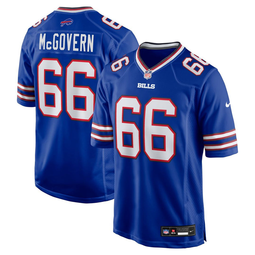 Men's Nike Buffalo Bills Connor McGovern Royal Game Player NFL Jersey