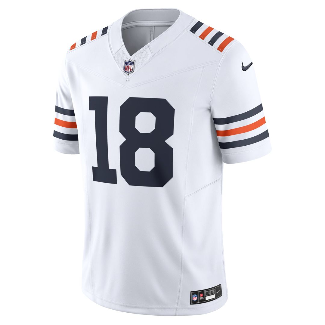 Men's Nike Chicago Bears Caleb Williams White Vapor F.U.S.E. Limited NFL Jersey