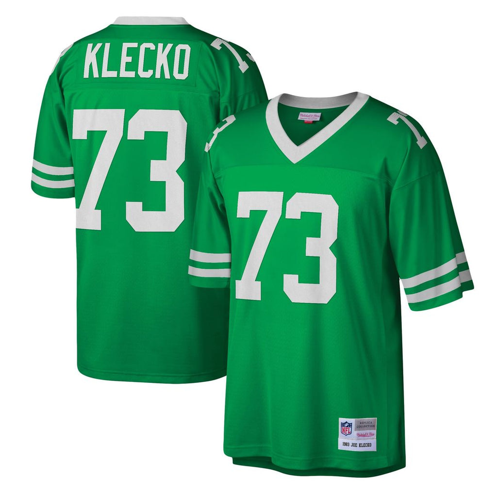 Men's Mitchell & Ness New York Jets Joe Klecko Kelly Green Legacy Replica NFL Jersey