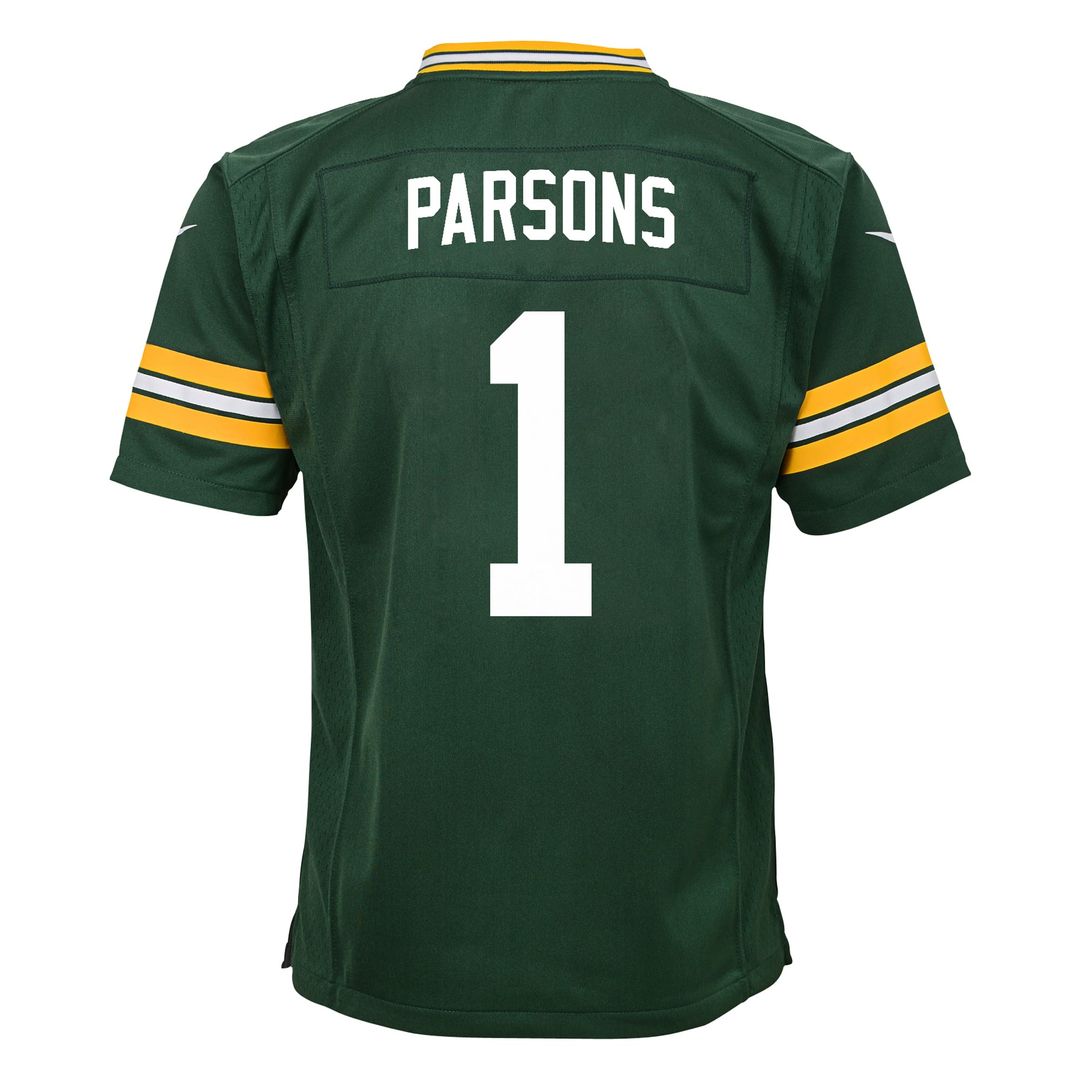 Preschool Nike Green Bay Packers Micah Parsons Green Team Game NFL Jersey