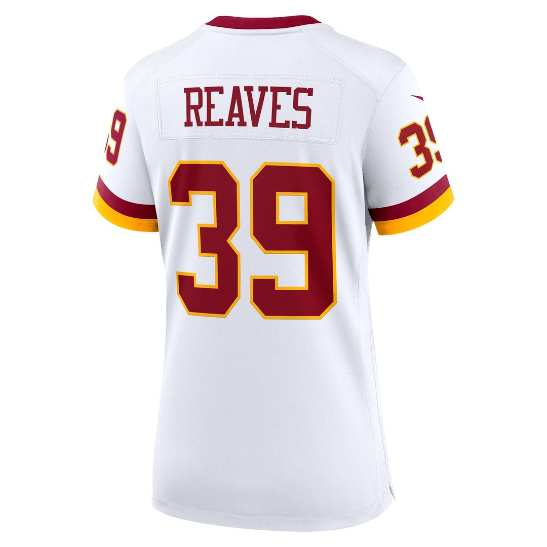 Women's Nike Washington Commanders Jeremy Reaves White Game Super Bowl Era NFL Jersey