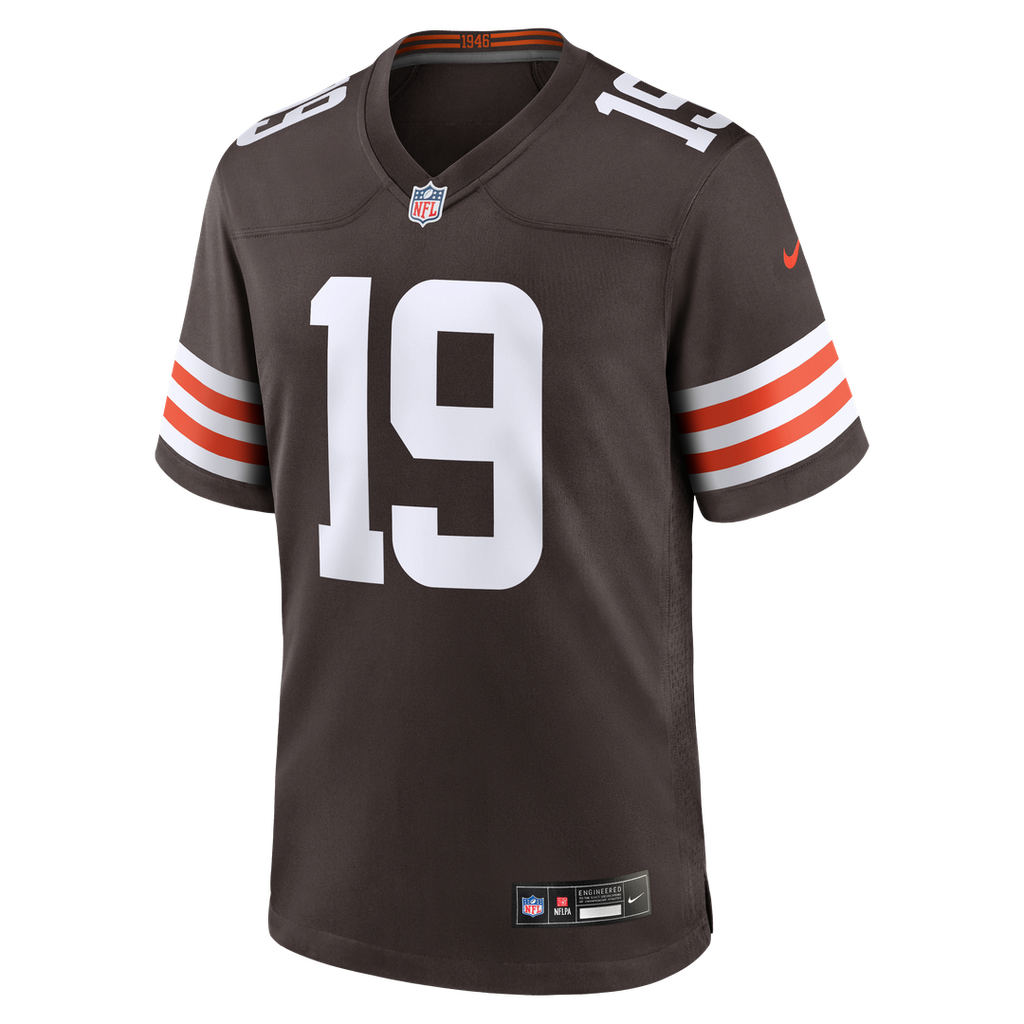 Men's Nike Cleveland Browns Cedric Tillman Brown Game NFL Jersey