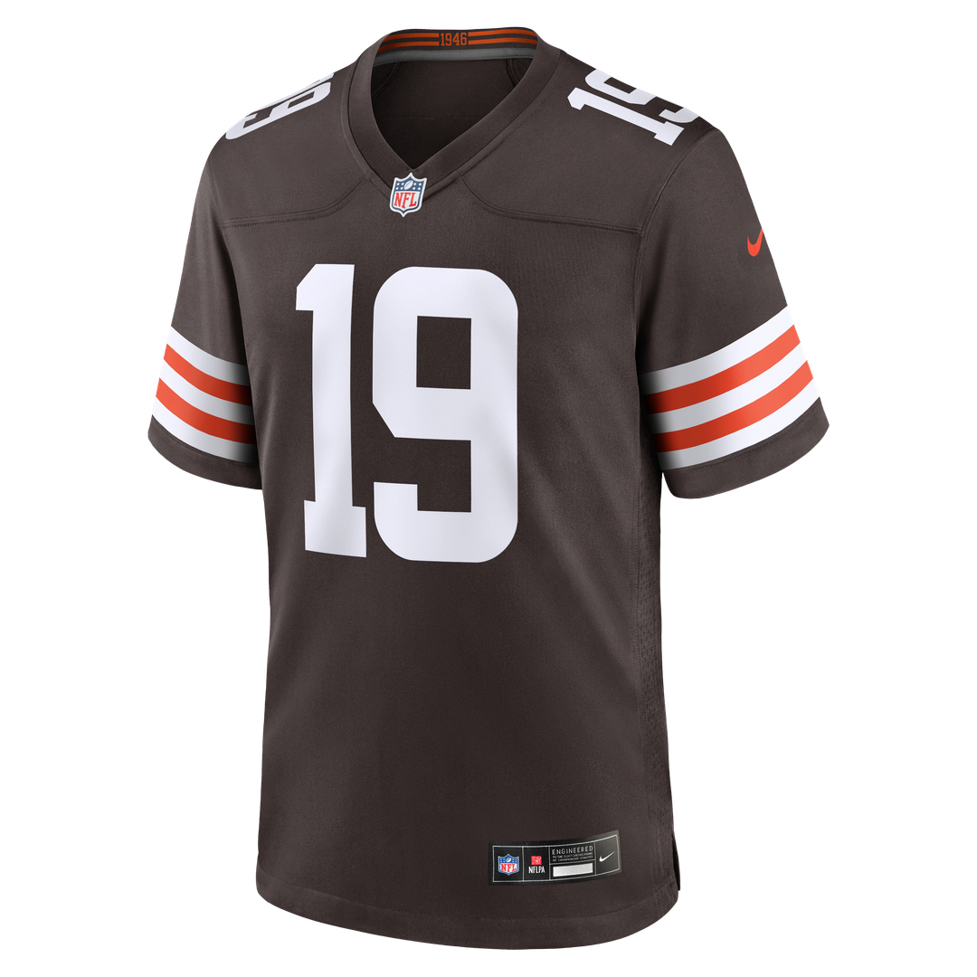 Men's Nike Cleveland Browns Cedric Tillman Brown Game NFL Jersey