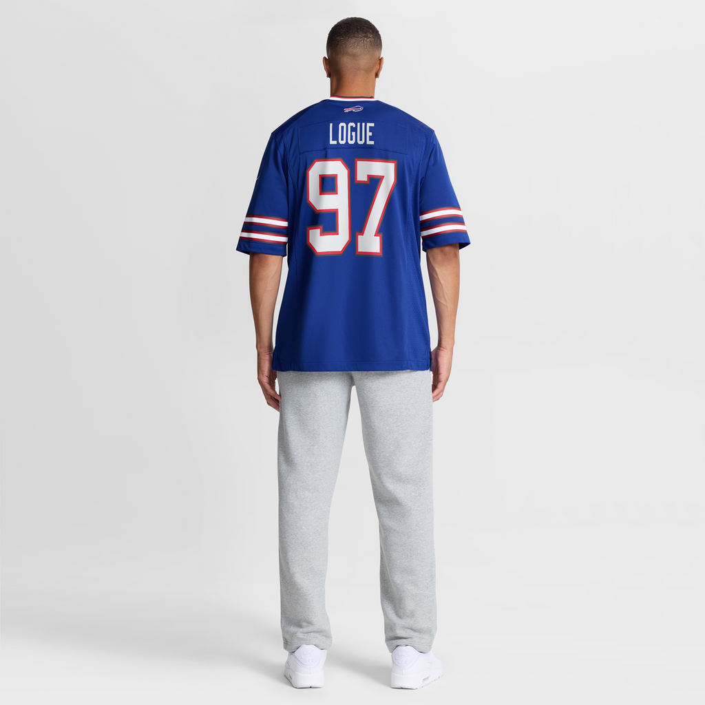 Men's Nike Buffalo Bills Zion Logue Royal Team Game NFL Jersey
