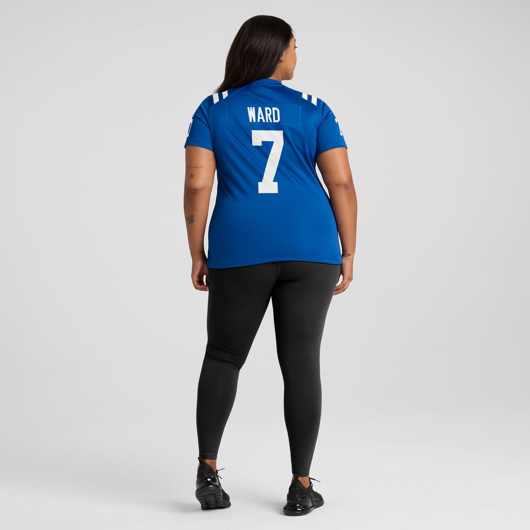Women's Nike Indianapolis Colts Charvarius Ward Royal Team Game NFL Jersey
