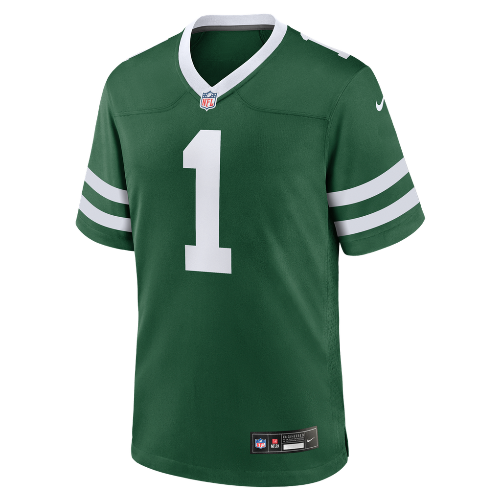 Men's Nike New York Jets Legacy Green #1 Dad Game NFL Jersey