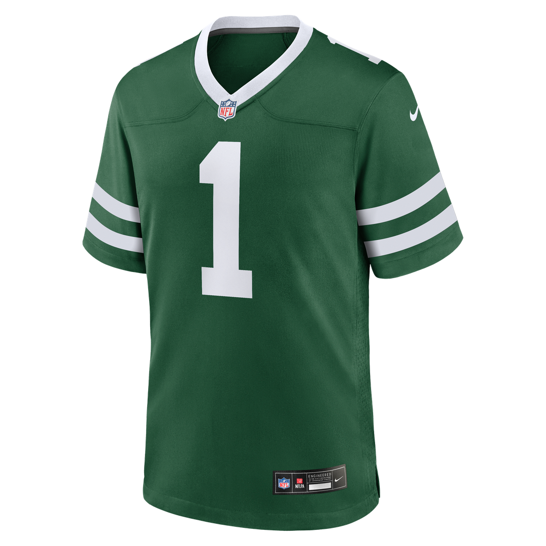 Men's Nike New York Jets Legacy Green #1 Dad Game NFL Jersey