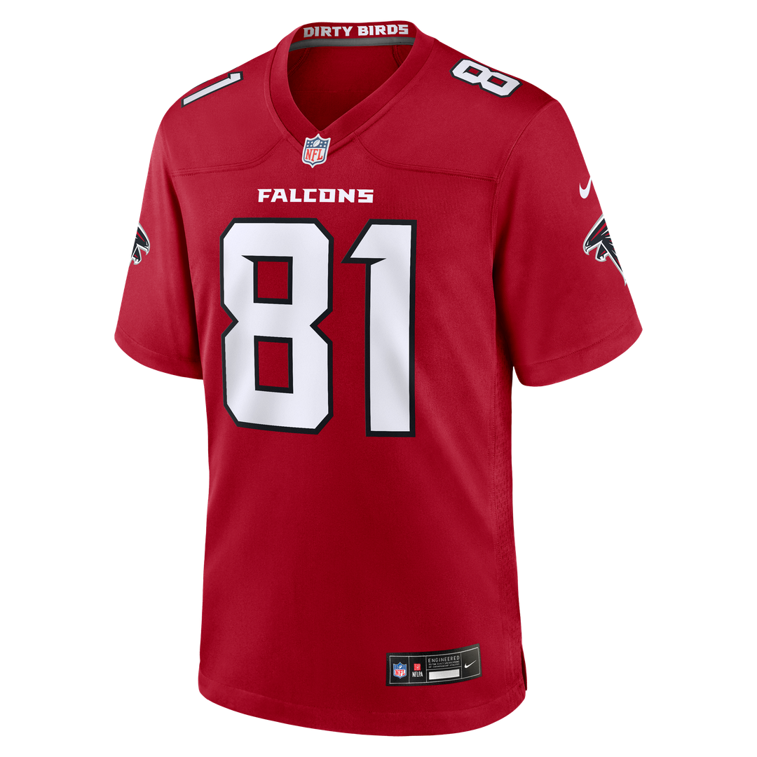 Men's Nike Atlanta Falcons Austin Hooper Red Team Game NFL Jersey