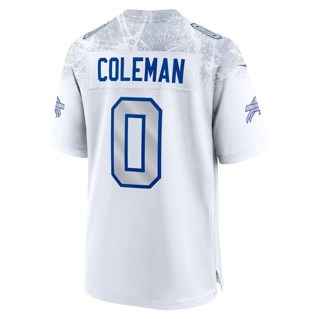 Men's Nike Buffalo Bills Keon Coleman White 2025 Rivalries Collection Game NFL Jersey