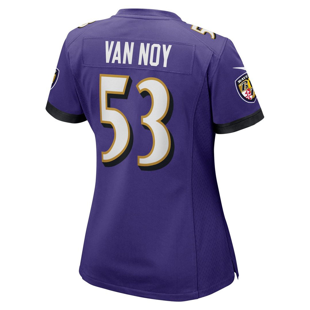 Women's Nike Baltimore Ravens Kyle Van Noy Purple Game NFL Jersey