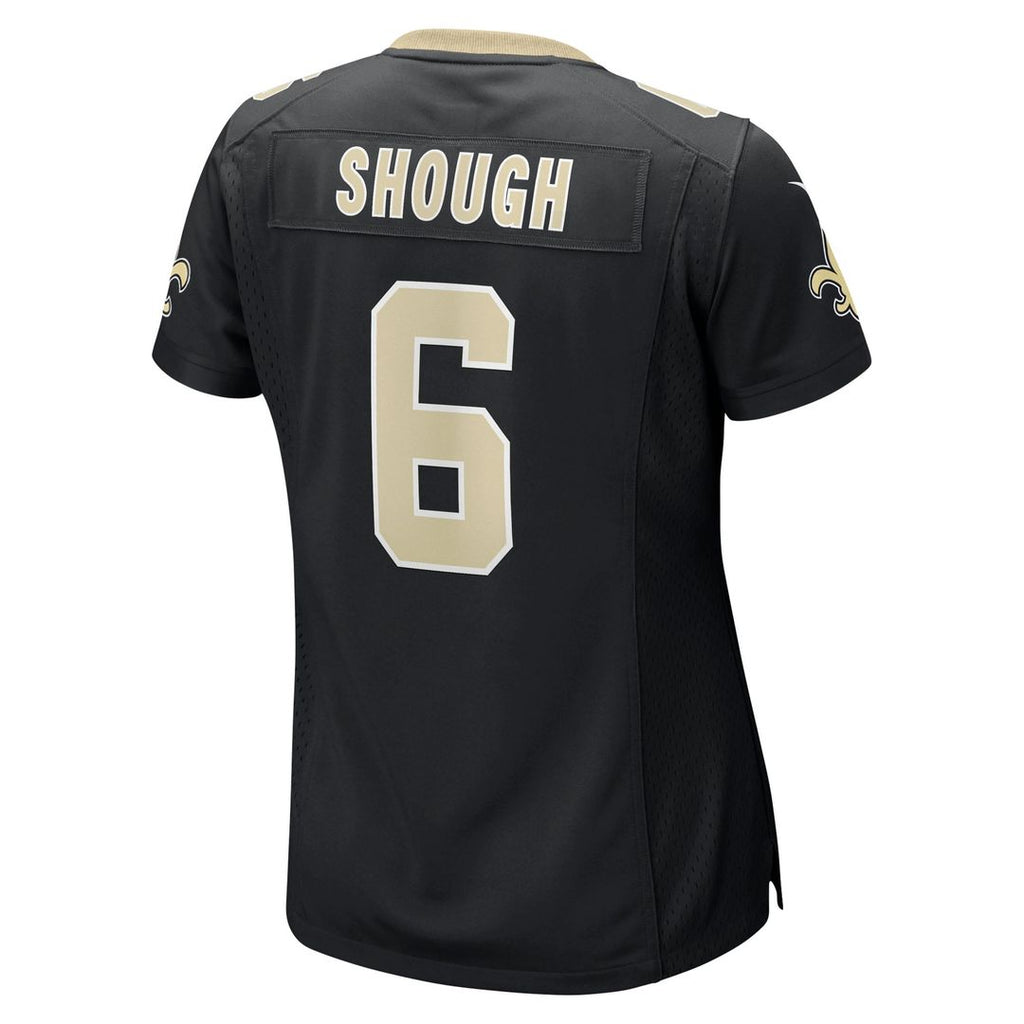 Women's Nike New Orleans Saints Tyler Shough Black Game NFL Jersey