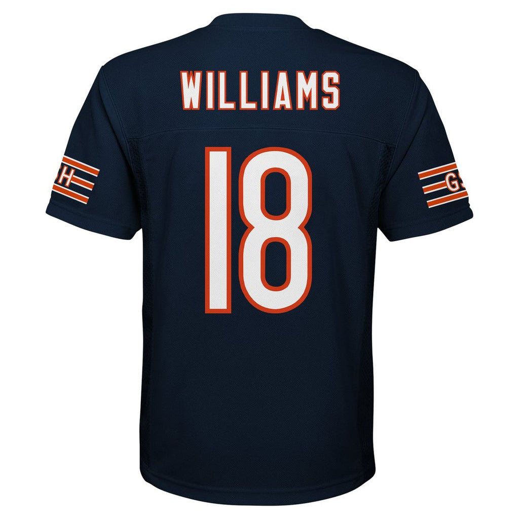 Youth Chicago Bears Caleb Williams Navy Replica Player NFL Jersey