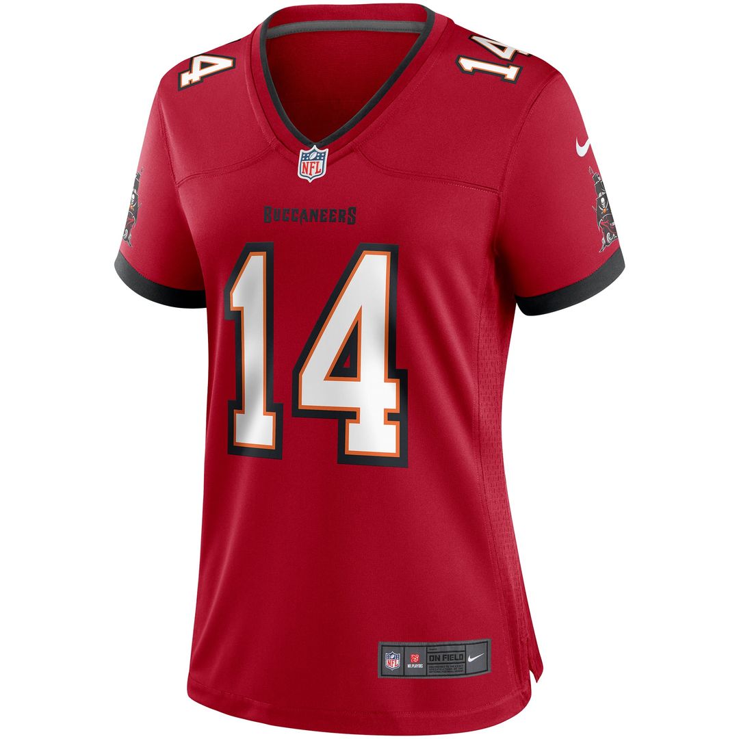 Women's Nike Tampa Bay Buccaneers Brad Johnson Red Game Retired Player NFL Jersey