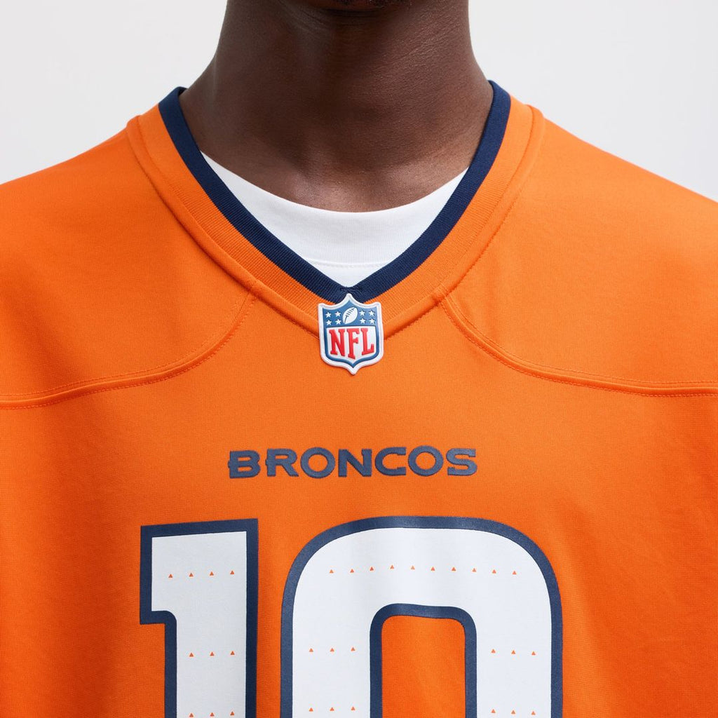 Men's Nike Denver Broncos Bo Nix Orange Player Game NFL Jersey