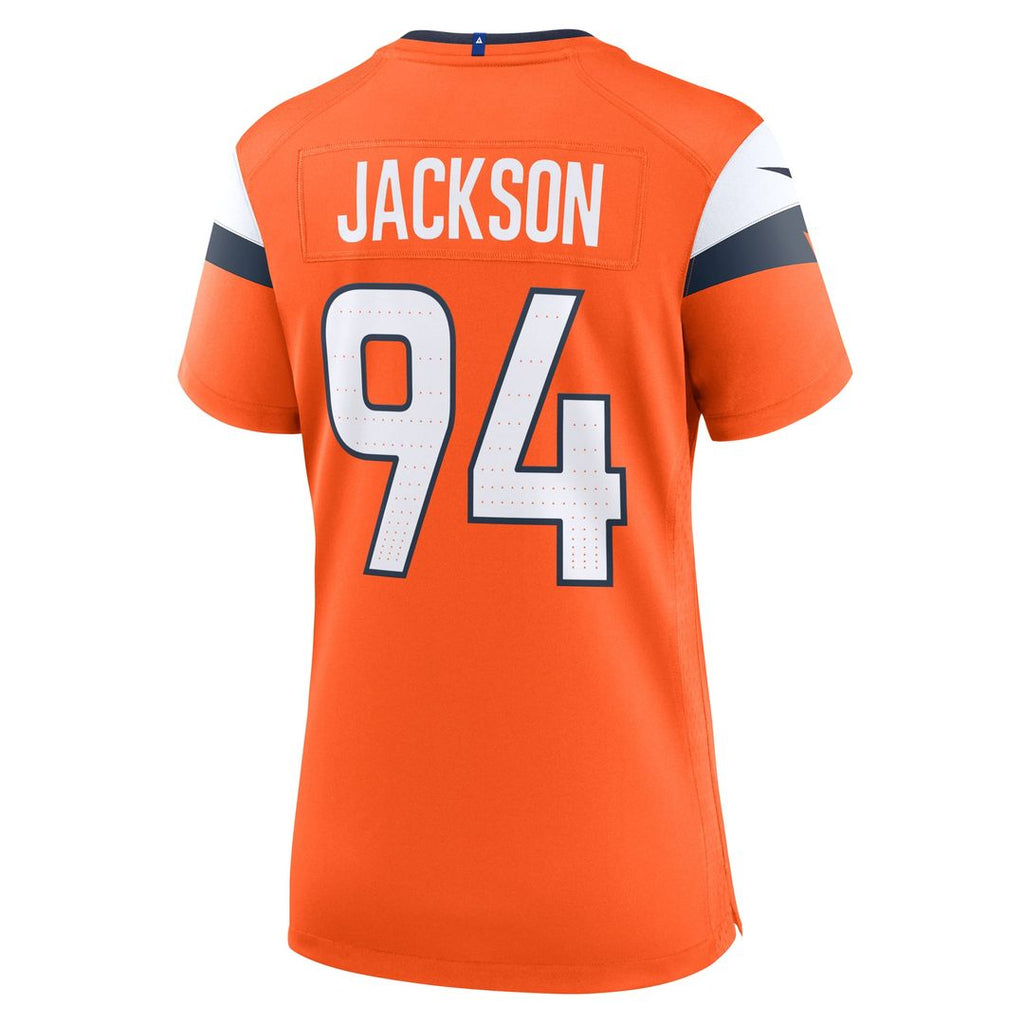 Women's Nike Denver Broncos Jordan Jackson Orange Team Game NFL Jersey