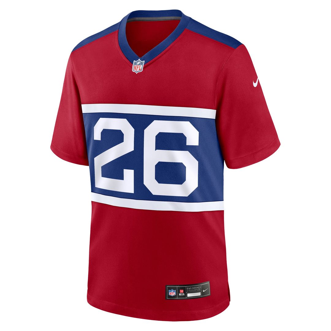 Men's Nike New York Giants Devin Singletary Century Red Alternate Player Game NFL Jersey