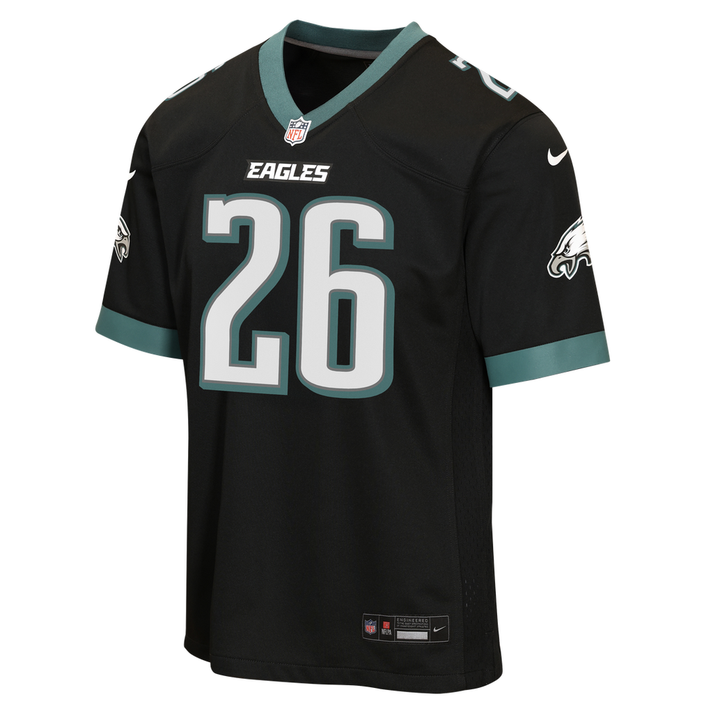 Youth Nike Philadelphia Eagles Saquon Barkley Midnight Green Team Game NFL Jersey