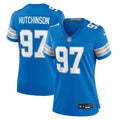 Women's Nike Detroit Lions Aidan Hutchinson Blue Game NFL Jersey