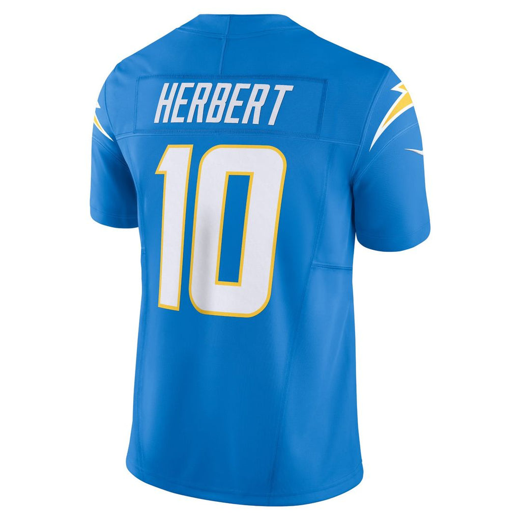 Men's Nike Los Angeles Chargers Justin Herbert Powder Blue Vapor F.U.S.E. Limited NFL Jersey