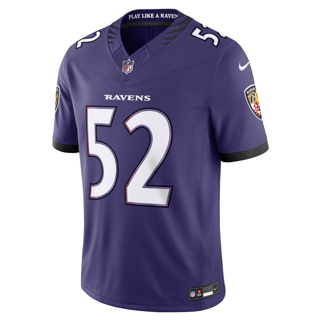 Men's Nike Baltimore Ravens Ray Lewis Purple Vapor F.U.S.E. Stitched Retired Limited NFL Jersey