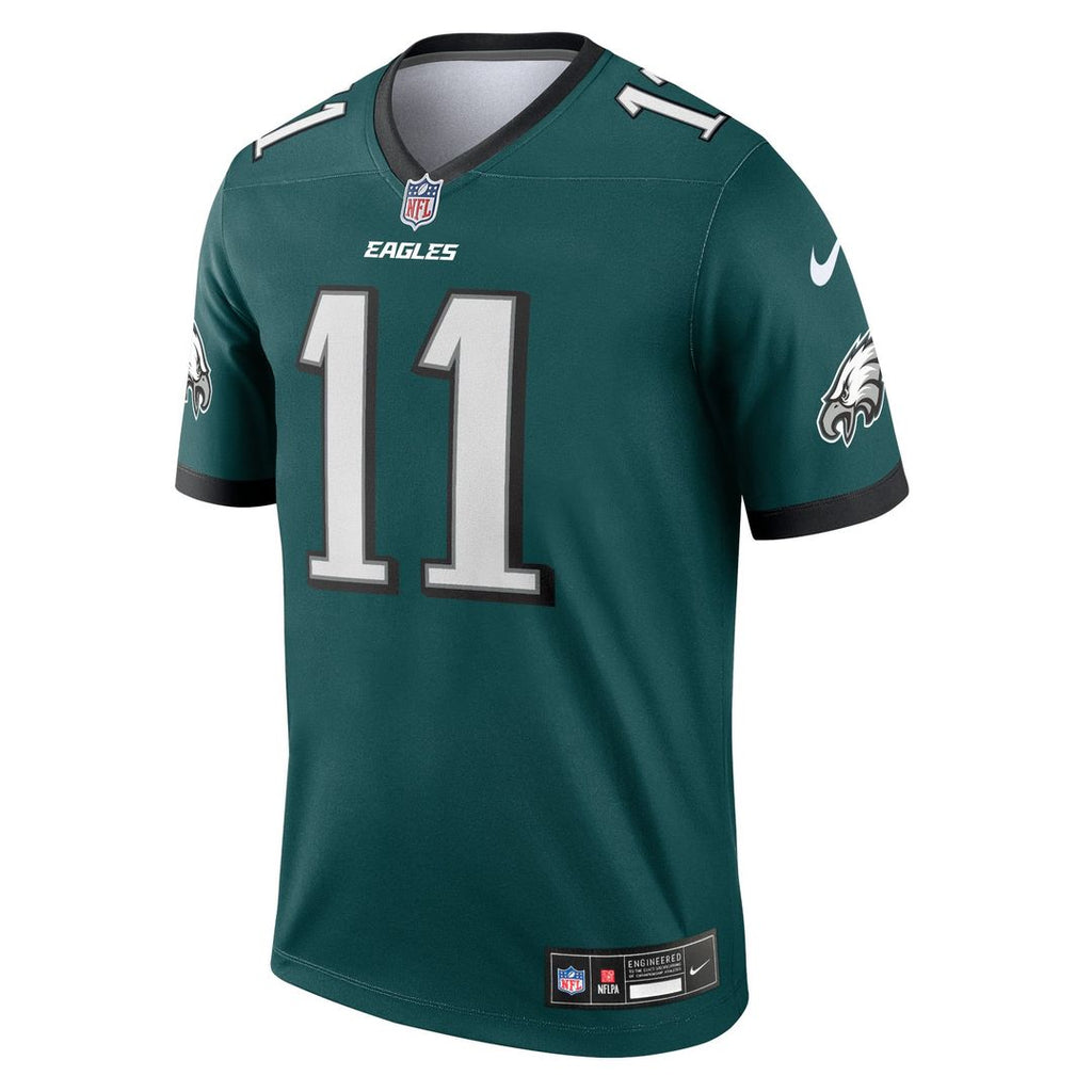 Men's Nike Philadelphia Eagles A.J. Brown Green Legend Player NFL Performance Top