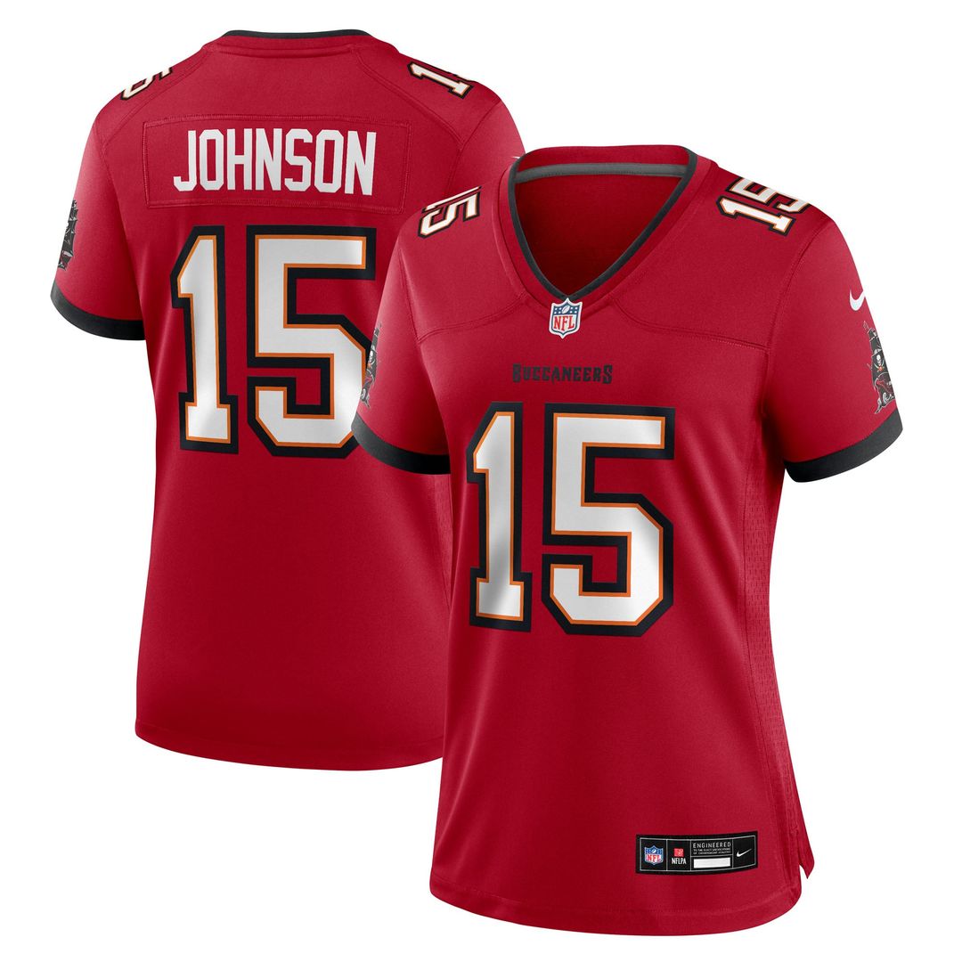 Women's Nike Tampa Bay Buccaneers Tez Johnson Red Team Game NFL Jersey
