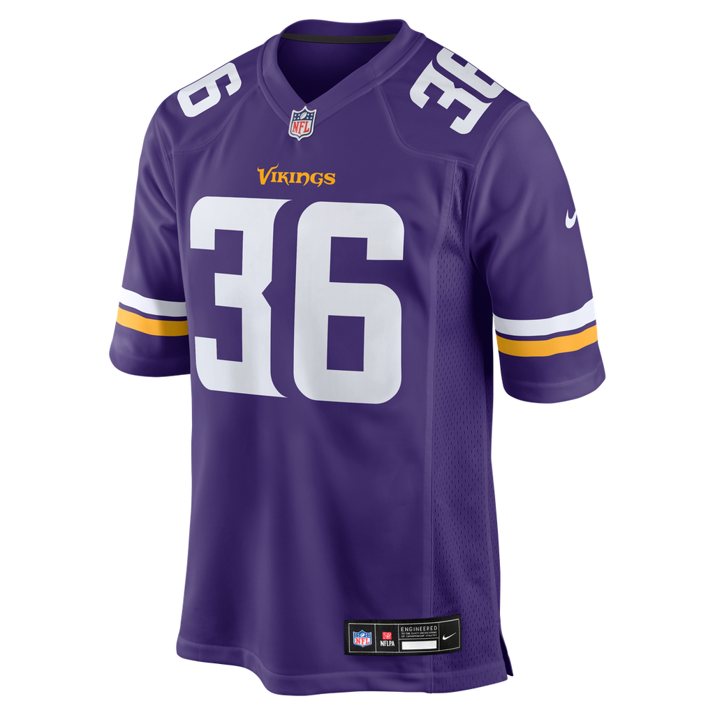 Men's Nike Minnesota Vikings Zavier Scott Purple Team Game NFL Jersey