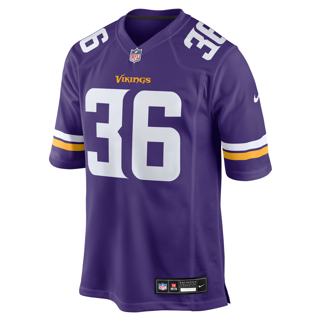 Men's Nike Minnesota Vikings Zavier Scott Purple Team Game NFL Jersey