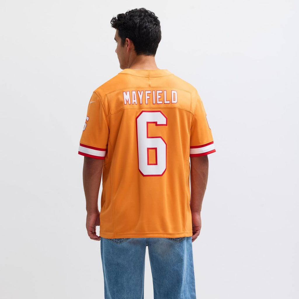 Men's Nike Tampa Bay Buccaneers Baker Mayfield '76 White Vapor F.U.S.E. Player Limited NFL Jersey