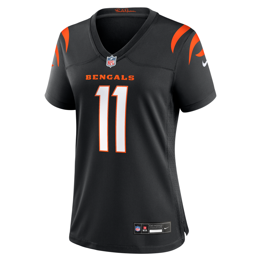 Women's Nike Cincinnati Bengals Josh Johnson Black Team Game NFL Jersey