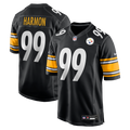 Men's Nike Pittsburgh Steelers Derrick Harmon Black Game Player NFL Jersey