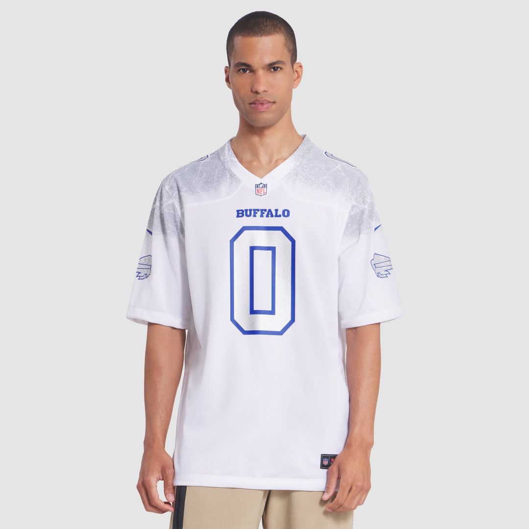 Men's Nike Buffalo Bills Keon Coleman White 2025 Rivalries Collection Game NFL Jersey