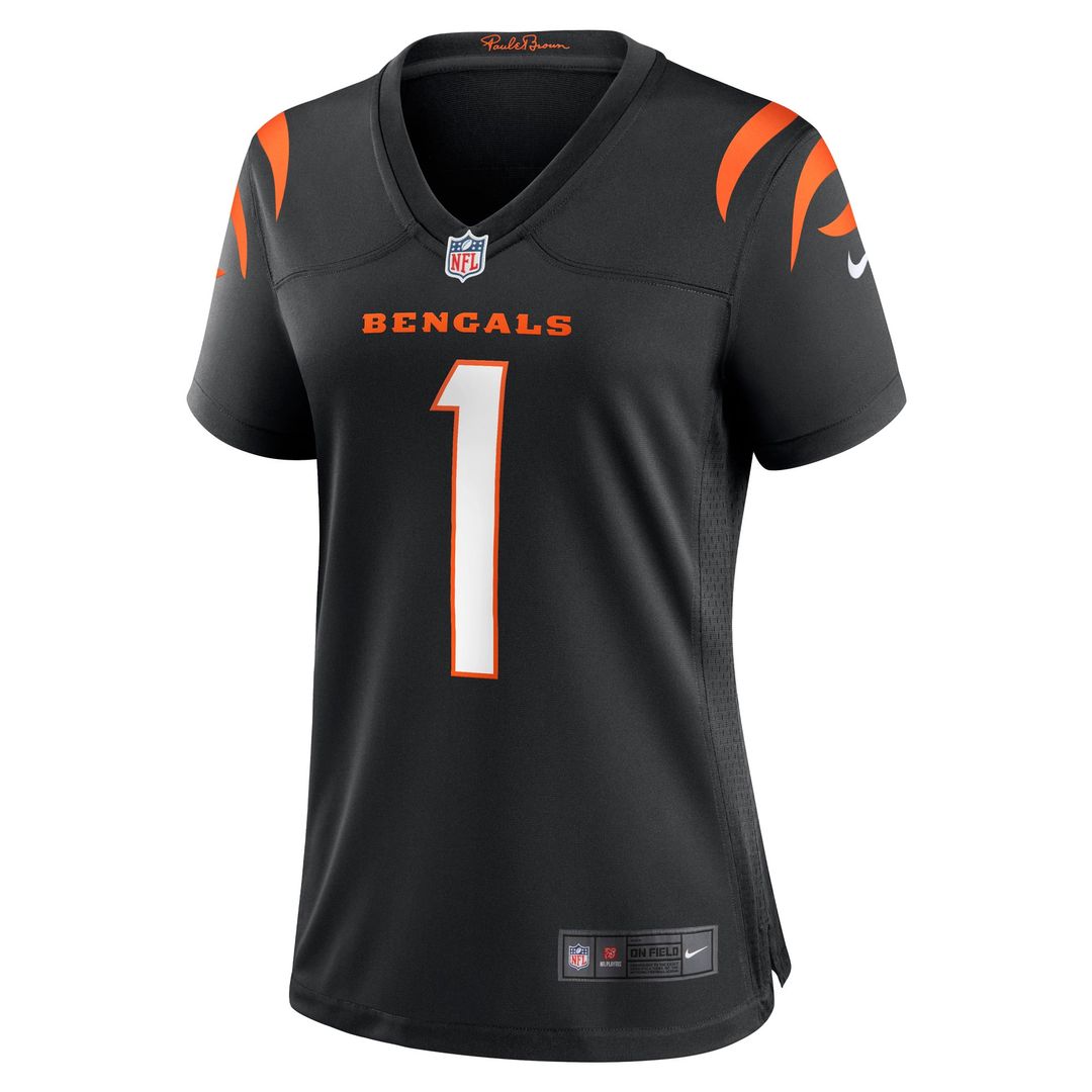 Women's Nike Cincinnati Bengals Ja'Marr Chase Black Game NFL Jersey