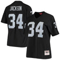 Women's Mitchell & Ness Las Vegas Raiders Bo Jackson Black 1988 Legacy Replica NFL Jersey