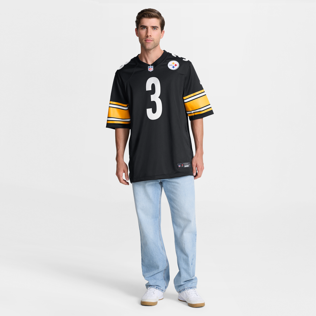 Men's Nike Pittsburgh Steelers Jaquan Brisker Black Team Game NFL Jersey