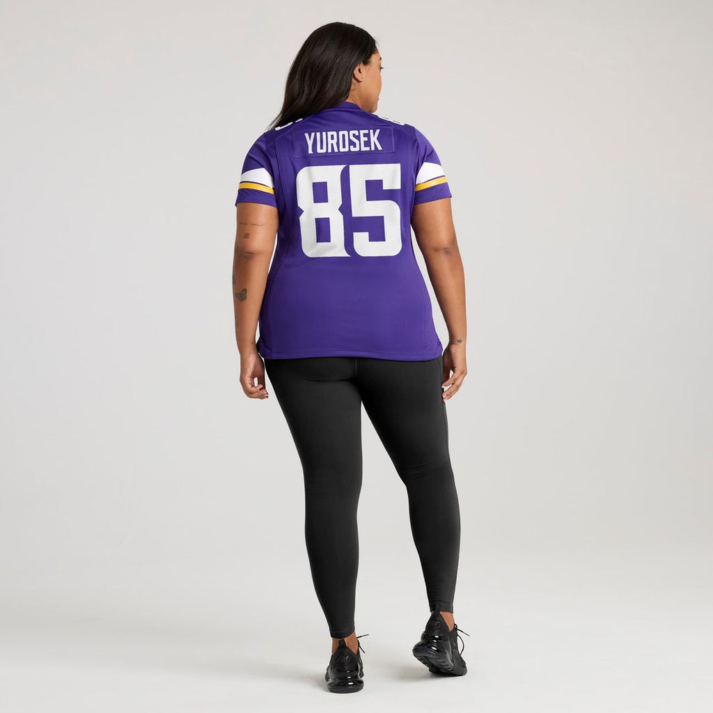 Women's Nike Minnesota Vikings Ben Yurosek Purple Team Game NFL Jersey