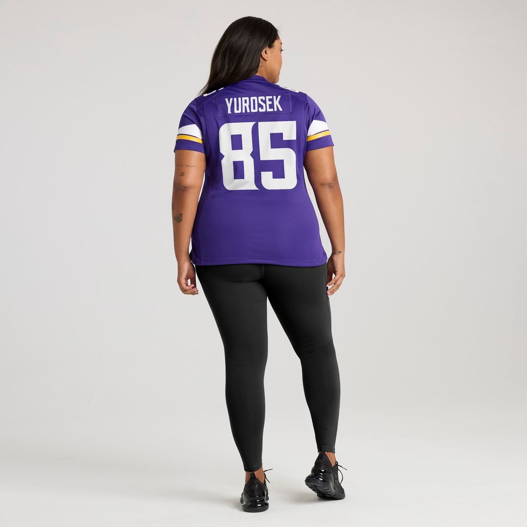 Women's Nike Minnesota Vikings Ben Yurosek Purple Team Game NFL Jersey