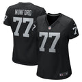 Women's Nike Las Vegas Raiders Thayer Munford Jr. Black Team Game NFL Jersey