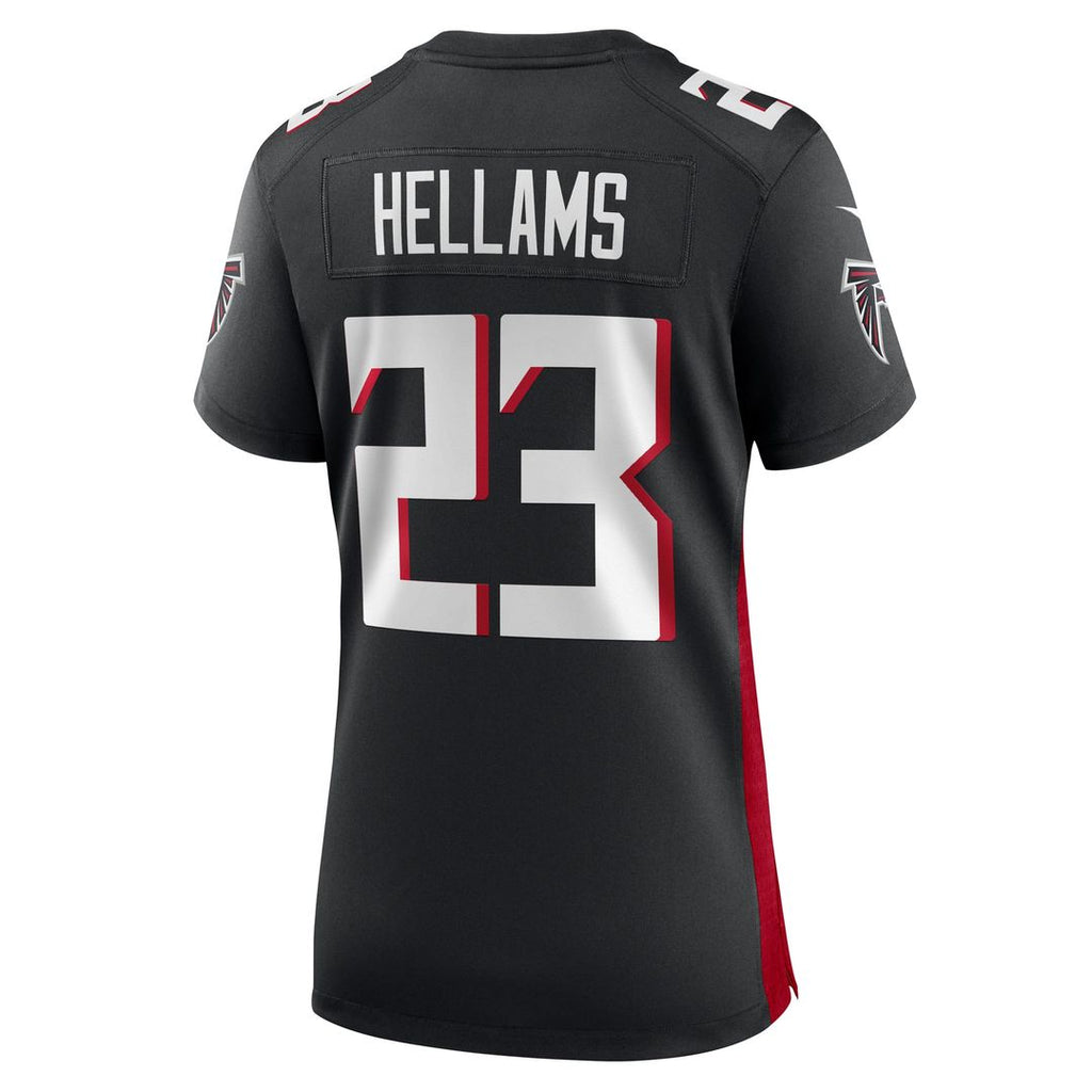 Women's Nike Atlanta Falcons DeMarcco Hellams Black Game NFL Jersey