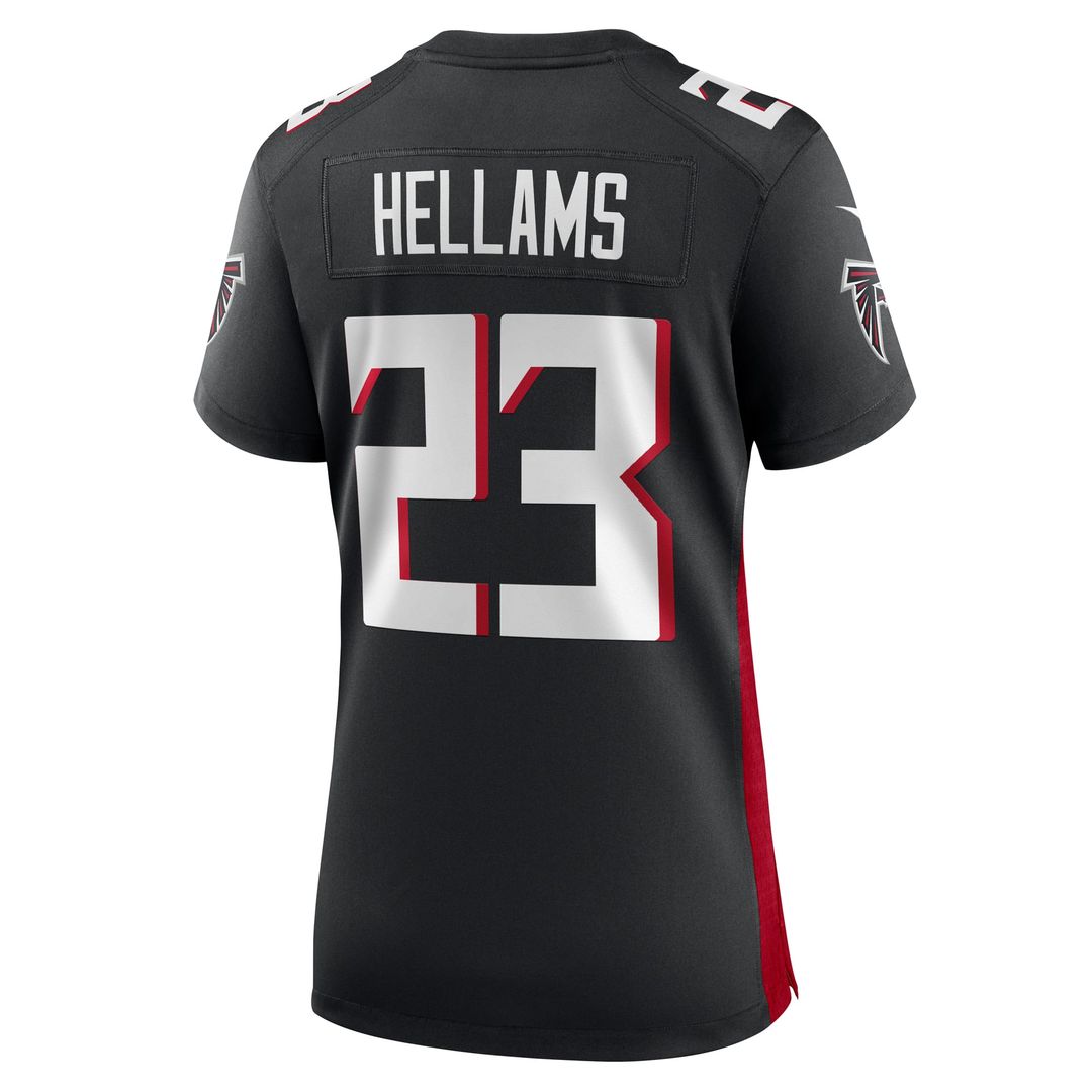 Women's Nike Atlanta Falcons DeMarcco Hellams Black Game NFL Jersey