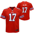 Youth Nike Buffalo Bills Josh Allen Red Game NFL Jersey