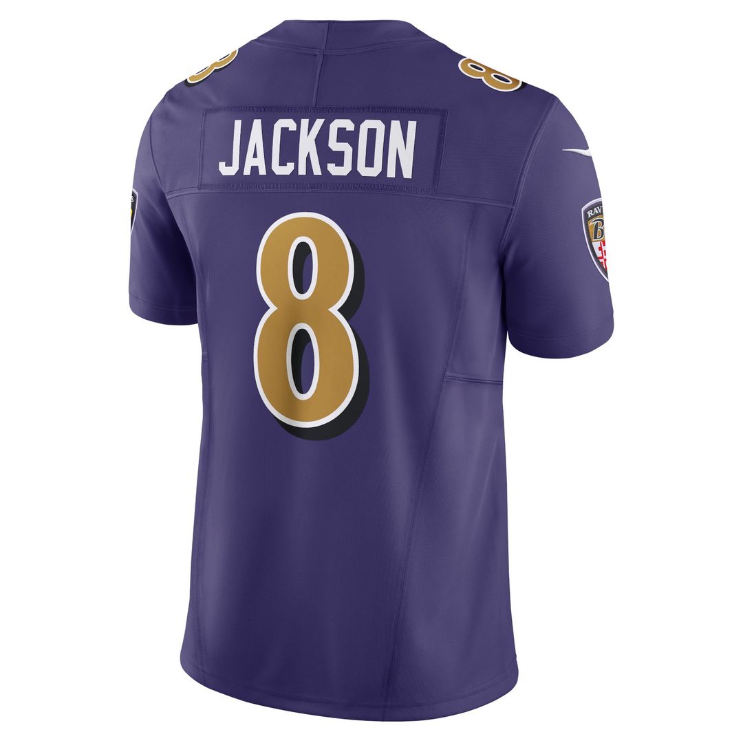 Men's Nike Baltimore Ravens Lamar Jackson Purple Vapor F.U.S.E. Limited NFL Jersey