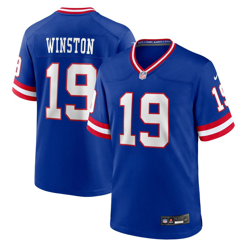 Men's Nike New York Giants Jameis Winston Royal Alternate 2 Game NFL Jersey