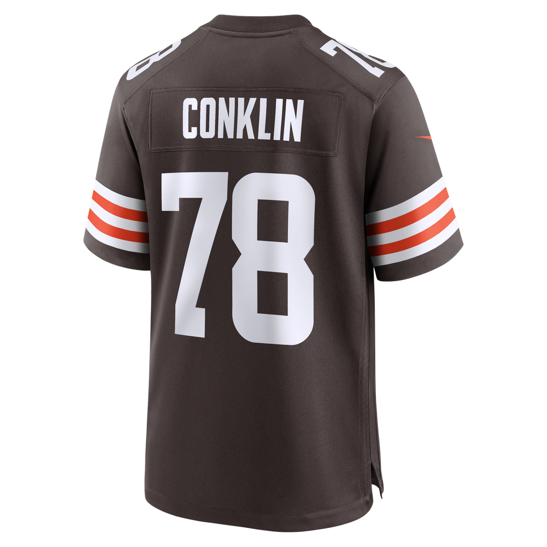 Men's Nike Cleveland Browns Jack Conklin Brown Game Player NFL Jersey